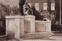 Donders monument at Janskerkhof in Utrecht, the Netherlands.